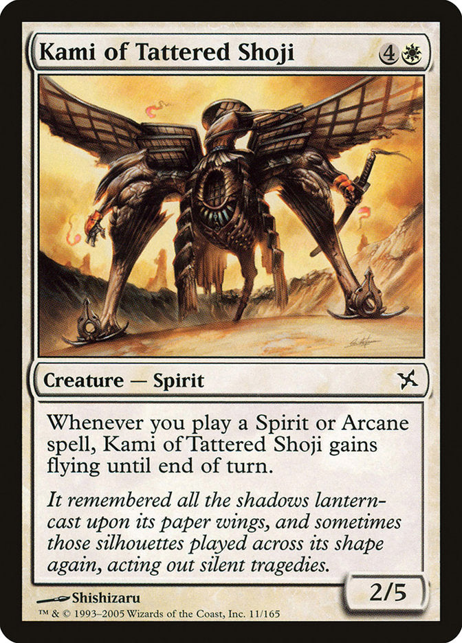 Kami of Tattered Shoji [Betrayers of Kamigawa] | Devastation Store