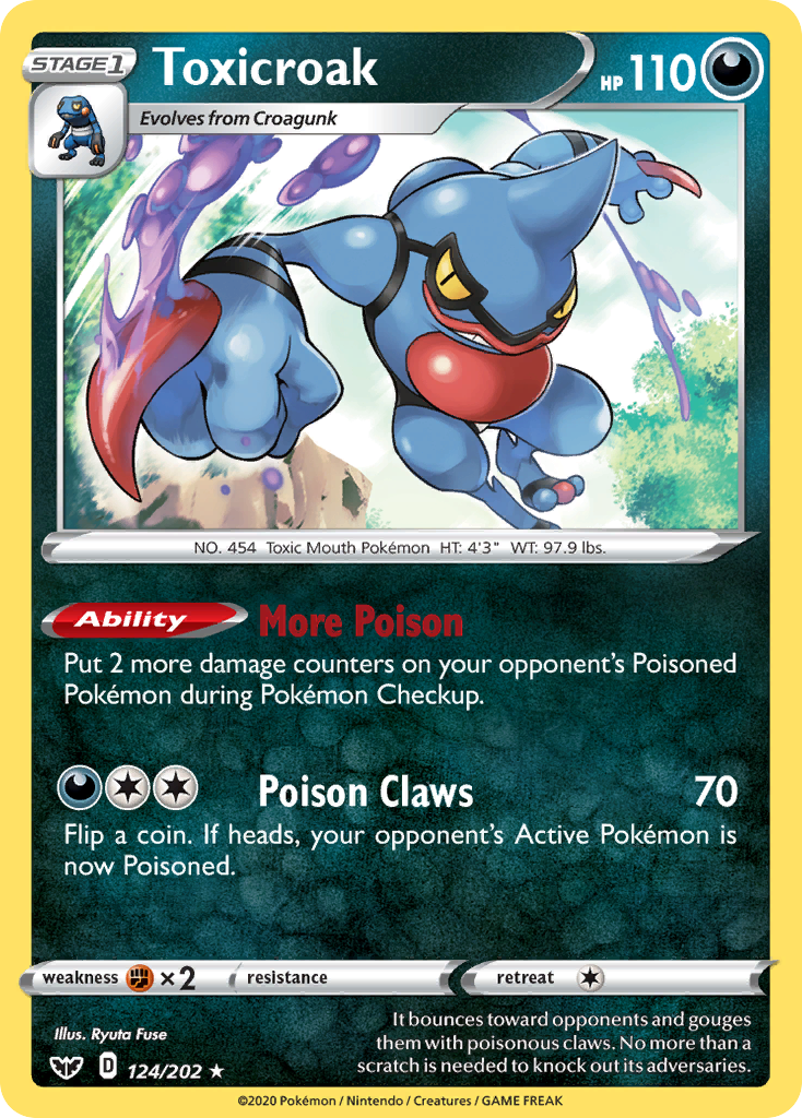 Toxicroak (124/202) [Sword & Shield: Base Set] | Devastation Store
