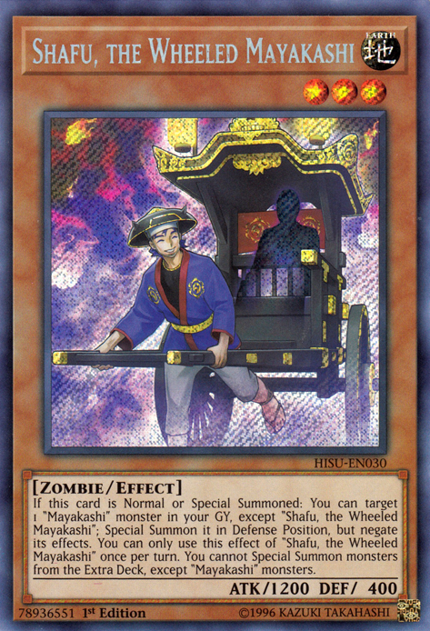 Shafu, the Wheeled Mayakashi [HISU-EN030] Secret Rare | Devastation Store