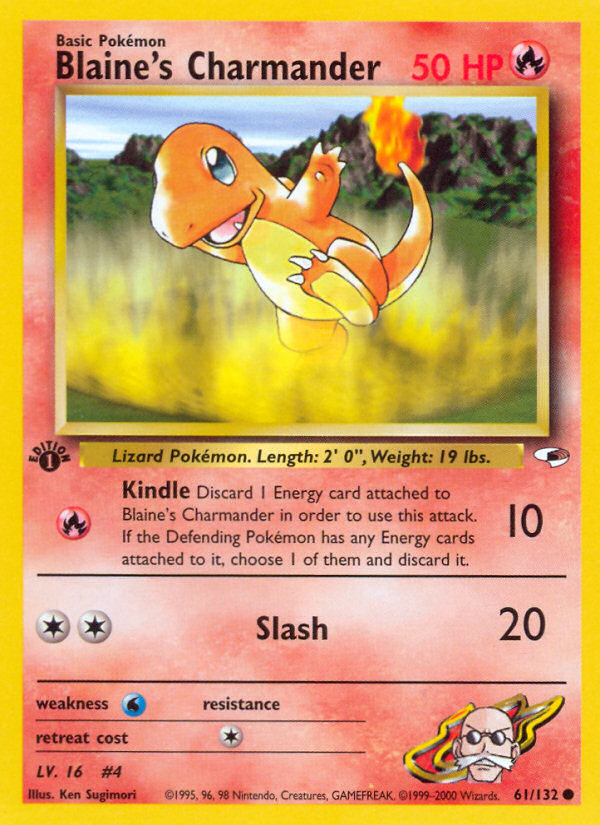Blaine's Charmander (61/132) [Gym Heroes 1st Edition] | Devastation Store