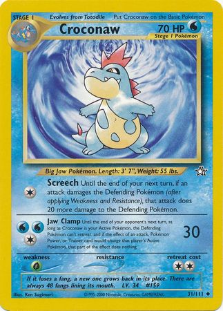 Croconaw (31/111) [Neo Genesis Unlimited] | Devastation Store