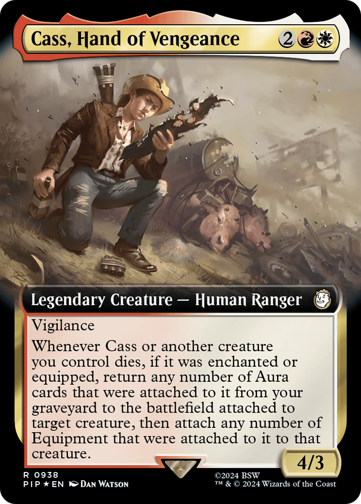 Cass, Hand of Vengeance (Extended Art) (Surge Foil) [Fallout] | Devastation Store