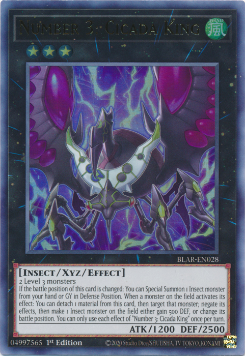 Number 3: Cicada King [BLAR-EN028] Ultra Rare | Devastation Store