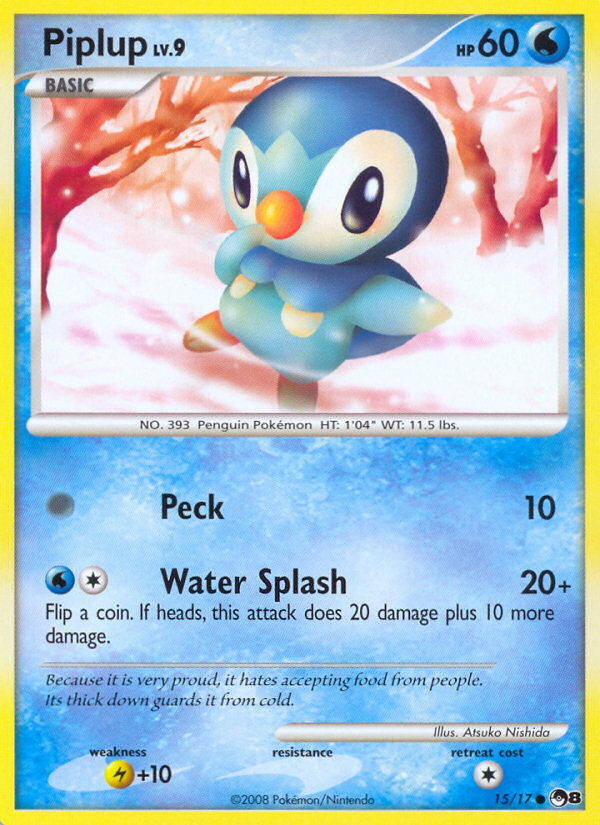 Piplup (15/17) [POP Series 8] | Devastation Store