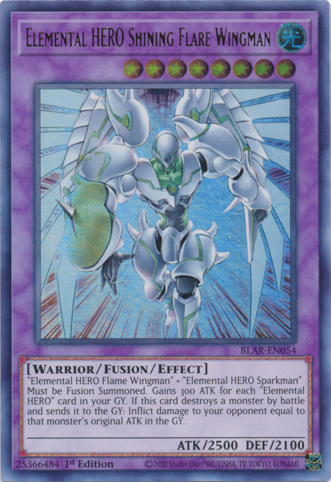 Elemental Hero Shining Flare Wingman [BLAR-EN054] Ultra Rare | Devastation Store