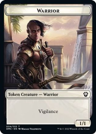 Zombie Knight // Warrior Double-sided Token [Dominaria United Commander Tokens] | Devastation Store