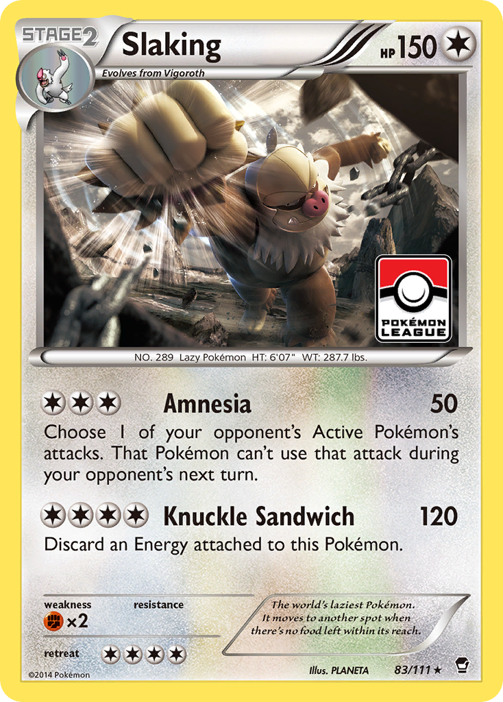 Slaking (83/111) [XY: Furious Fists] | Devastation Store