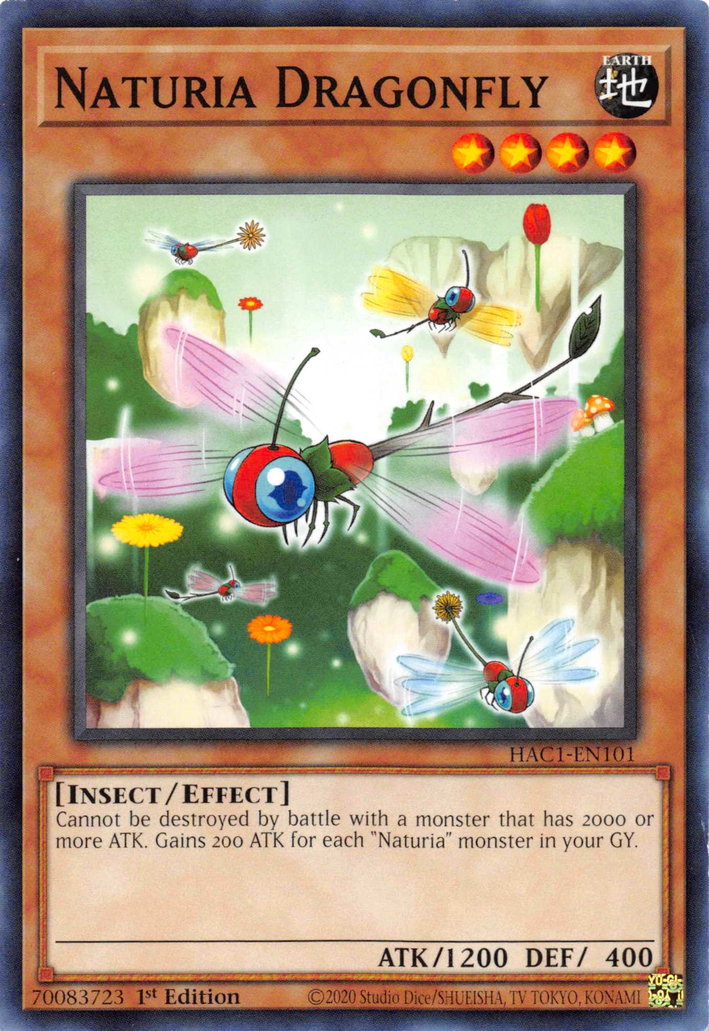 Naturia Dragonfly (Duel Terminal) [HAC1-EN101] Parallel Rare | Devastation Store