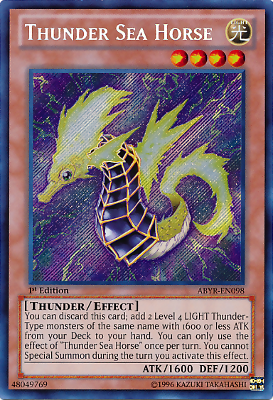 Thunder Sea Horse [ABYR-EN098] Secret Rare | Devastation Store