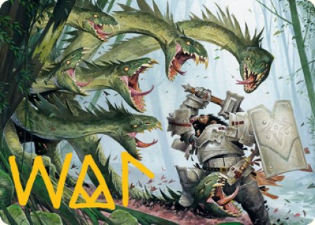 Lair of the Hydra Art Card (Gold-Stamped Signature) [Dungeons & Dragons: Adventures in the Forgotten Realms Art Series] | Devastation Store