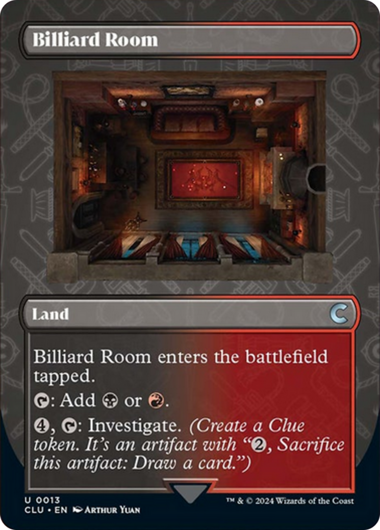 Billiard Room (Borderless) [Ravnica: Clue Edition] | Devastation Store