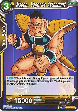 Nappa, Vegeta's Attendant [BT3-102] | Devastation Store