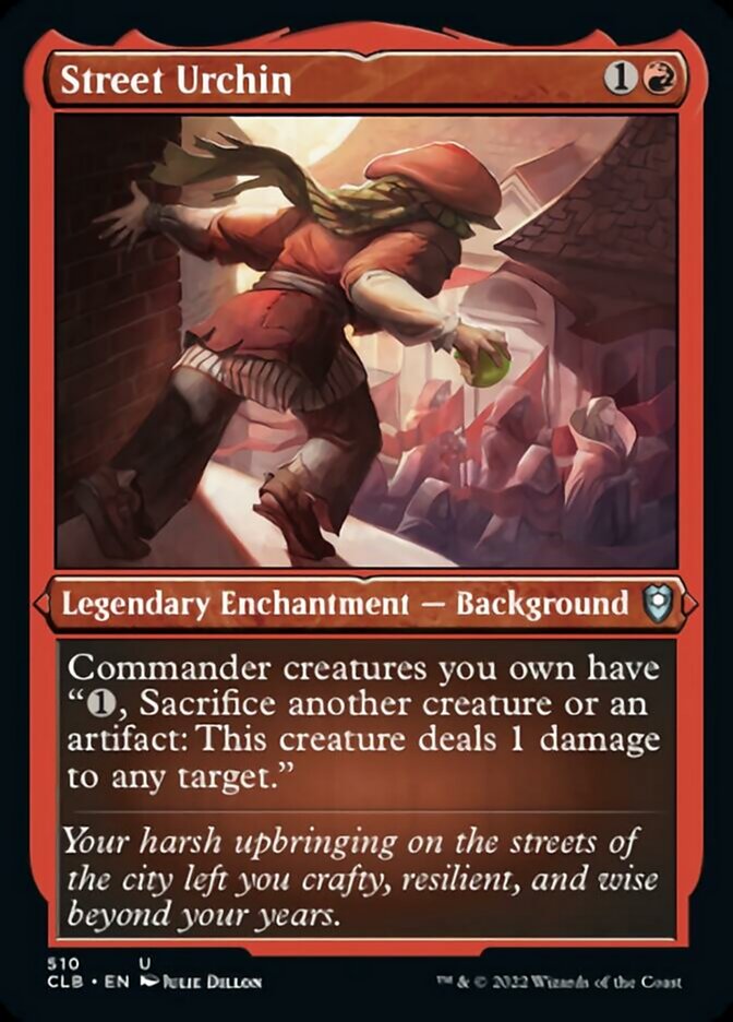 Street Urchin (Foil Etched) [Commander Legends: Battle for Baldur's Gate] | Devastation Store