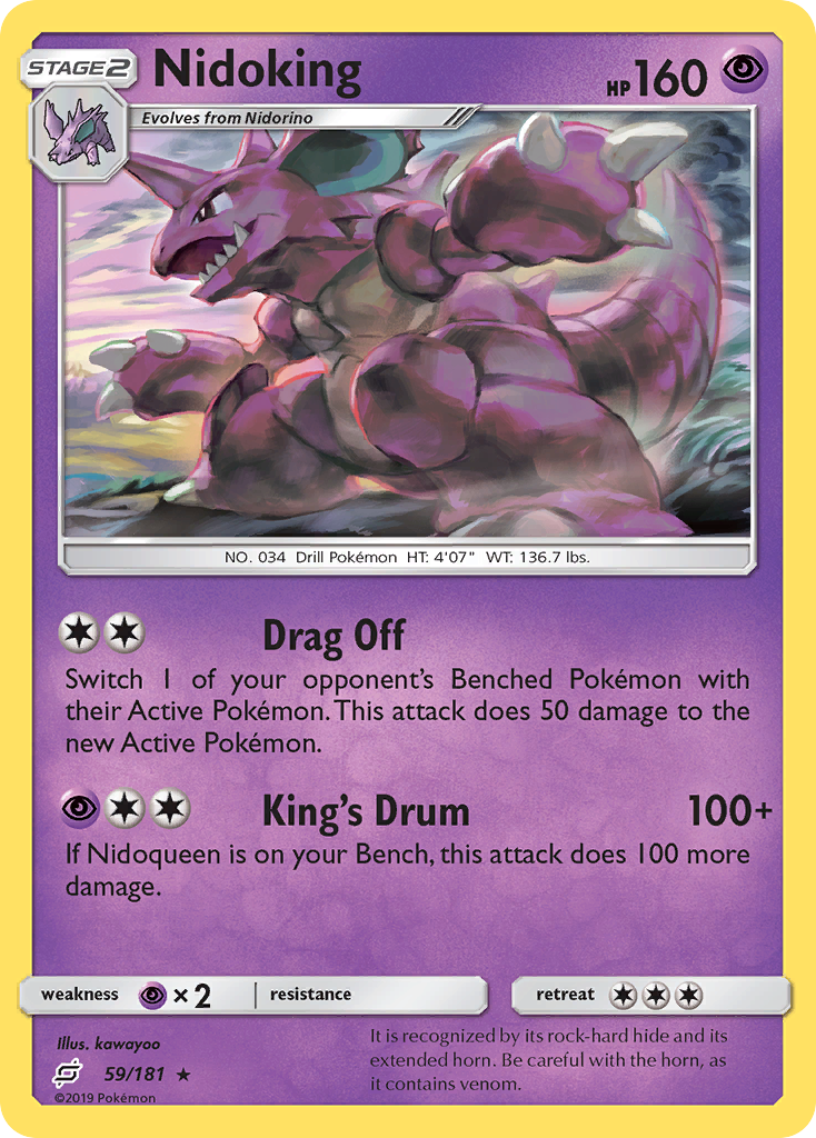 Nidoking (59/181) [Sun & Moon: Team Up] | Devastation Store