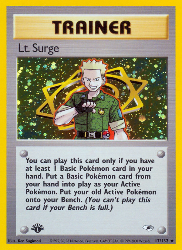 Lt. Surge (17/132) [Gym Heroes 1st Edition] | Devastation Store