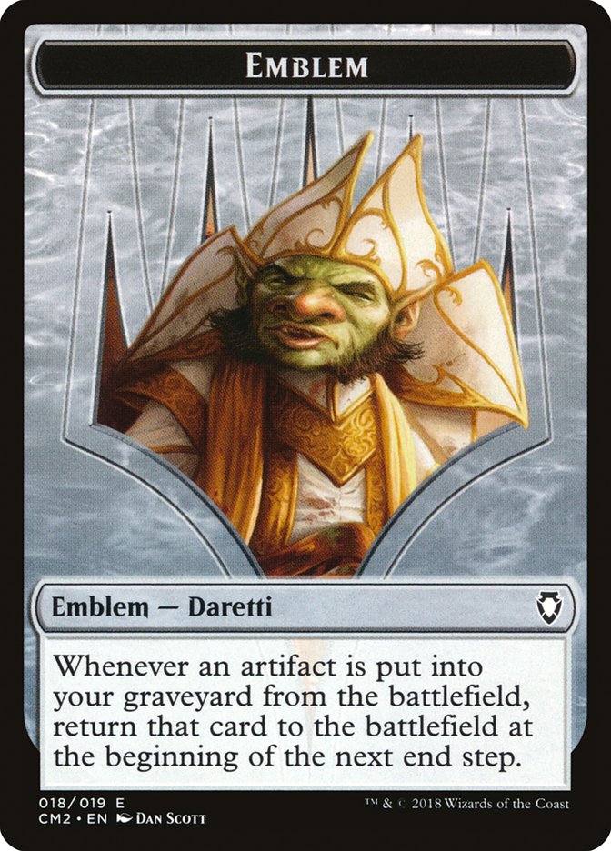 Daretti, Scrap Savant Emblem [Commander Anthology Volume II Tokens] | Devastation Store