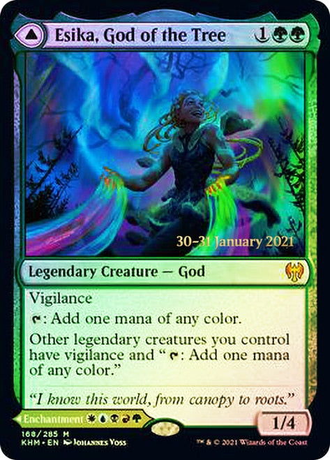 Esika, God of the Tree // The Prismatic Bridge [Kaldheim Prerelease Promos] | Devastation Store