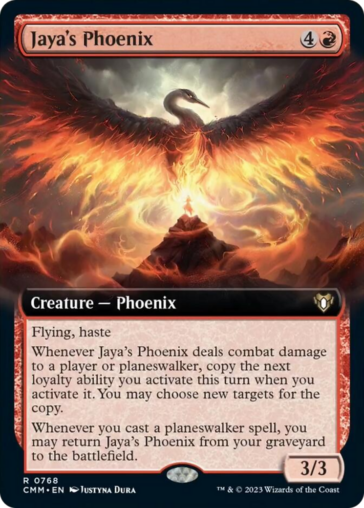 Jaya's Phoenix (Extended Art) [Commander Masters] | Devastation Store