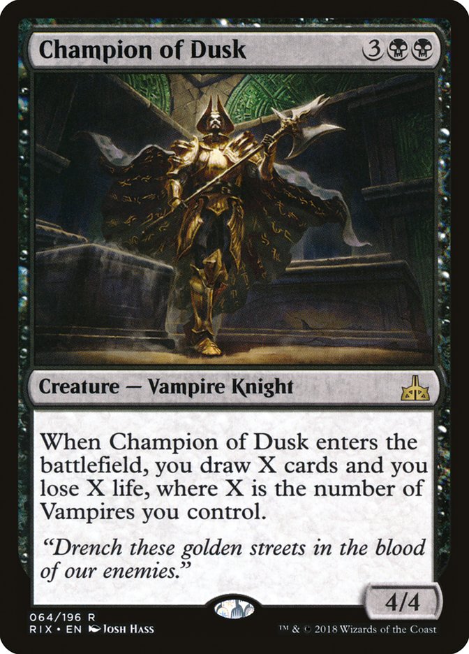 Champion of Dusk [Rivals of Ixalan] - Devastation Store | Devastation Store