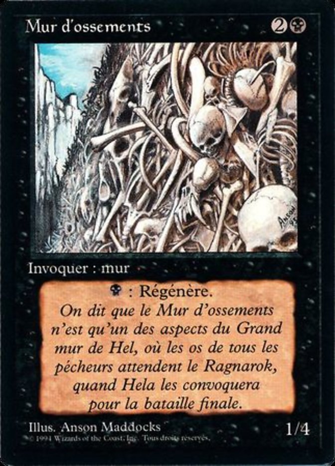 Wall of Bone [Foreign Black Border] | Devastation Store