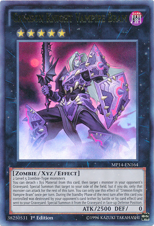Crimson Knight Vampire Bram [MP14-EN164] Ultra Rare | Devastation Store