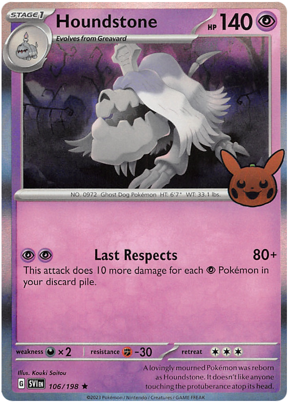 Houndstone (106/198) [Trick or Trade 2023] | Devastation Store