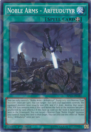 Noble Arms - Arfeudutyr [BP03-EN181] Shatterfoil Rare | Devastation Store