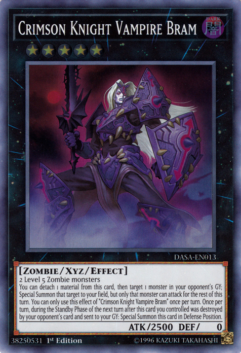 Crimson Knight Vampire Bram [DASA-EN013] Super Rare | Devastation Store