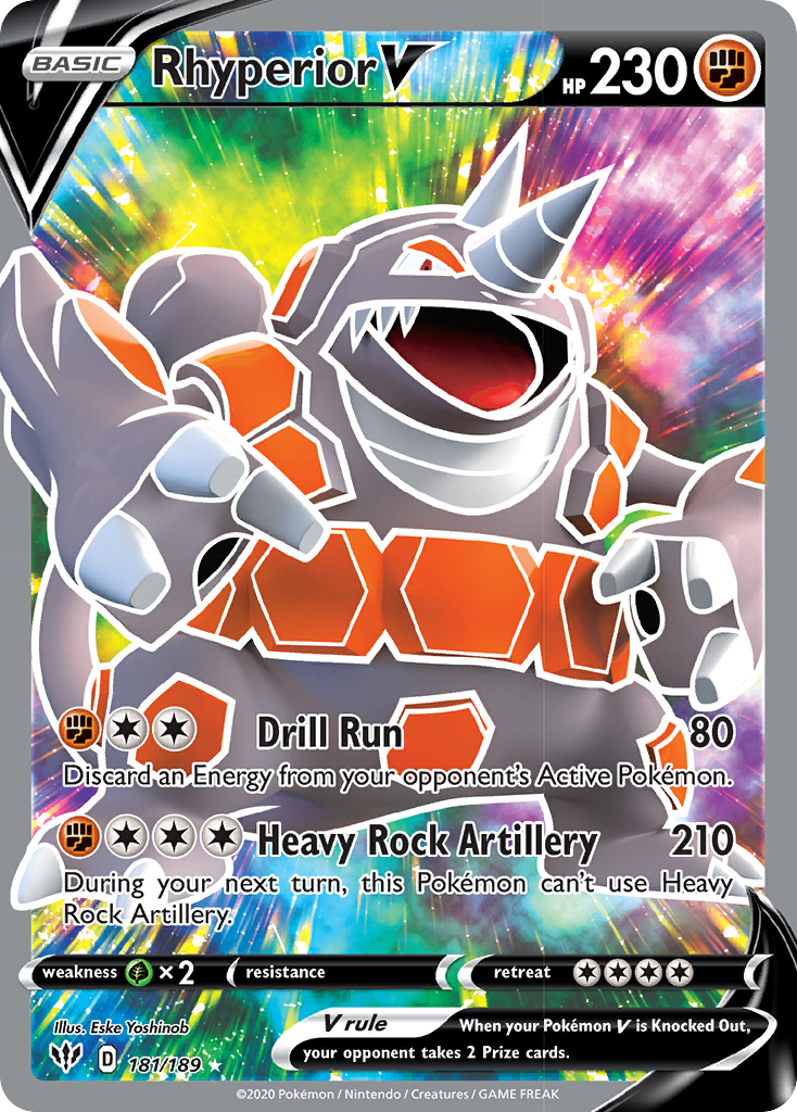 Rhyperior V (181/189) [Sword & Shield: Darkness Ablaze] | Devastation Store