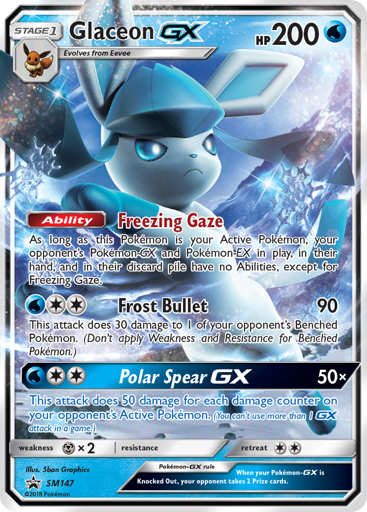 Glaceon GX (SM147) [Sun & Moon: Black Star Promos] | Devastation Store