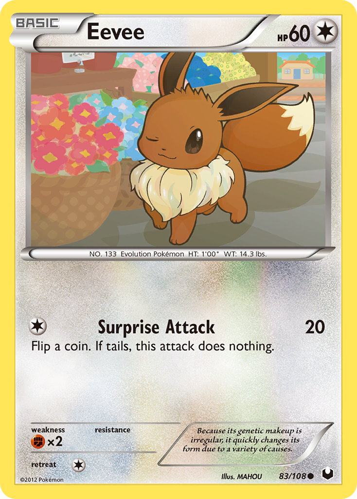 Eevee (83/108) [Black & White: Dark Explorers] | Devastation Store