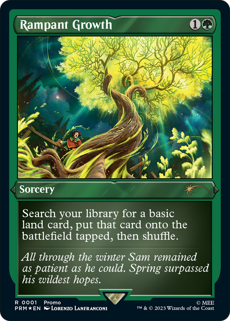 Rampant Growth (Foil Etched) [Wizards Play Network 2023] | Devastation Store