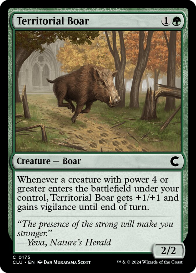 Territorial Boar [Ravnica: Clue Edition] | Devastation Store