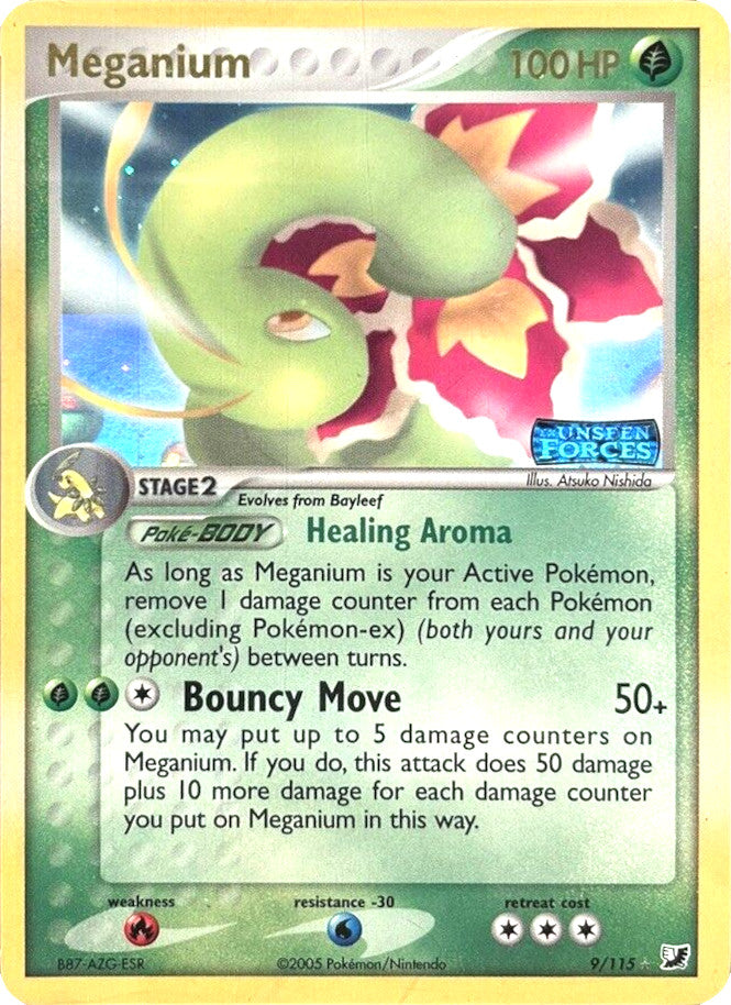 Meganium (9/115) (Stamped) [EX: Unseen Forces] | Devastation Store