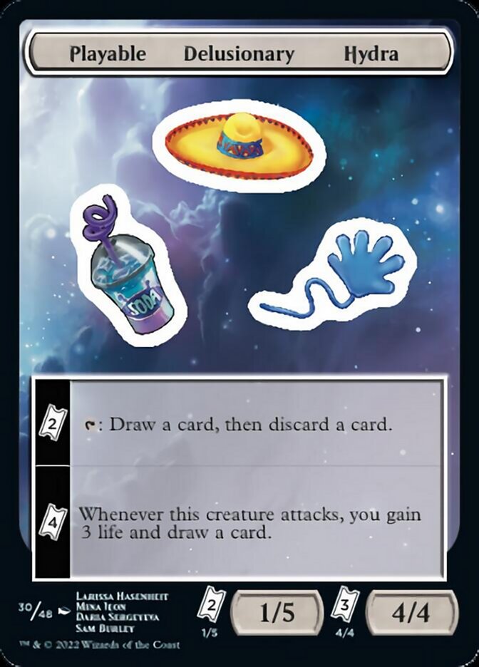 Playable Delusionary Hydra [Unfinity Stickers] | Devastation Store
