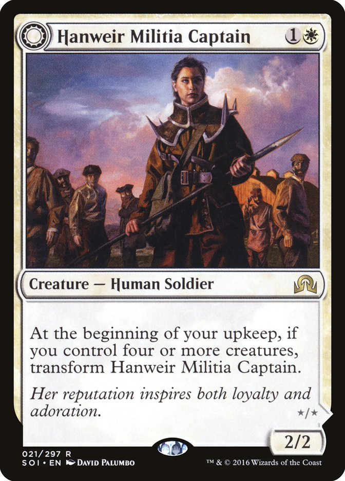 Hanweir Militia Captain // Westvale Cult Leader [Shadows over Innistrad] - Devastation Store | Devastation Store