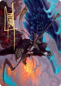 Eradicator Valkyrie Art Card (Gold-Stamped Signature) [Kaldheim: Art Series] | Devastation Store