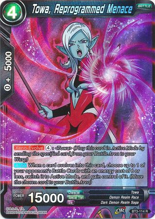 Towa, Reprogrammed Menace [BT3-114] | Devastation Store