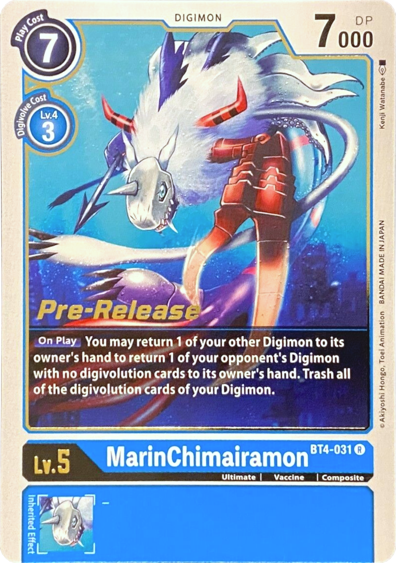 MarinChimairamon [BT4-031] [Great Legend Pre-Release Promos] | Devastation Store