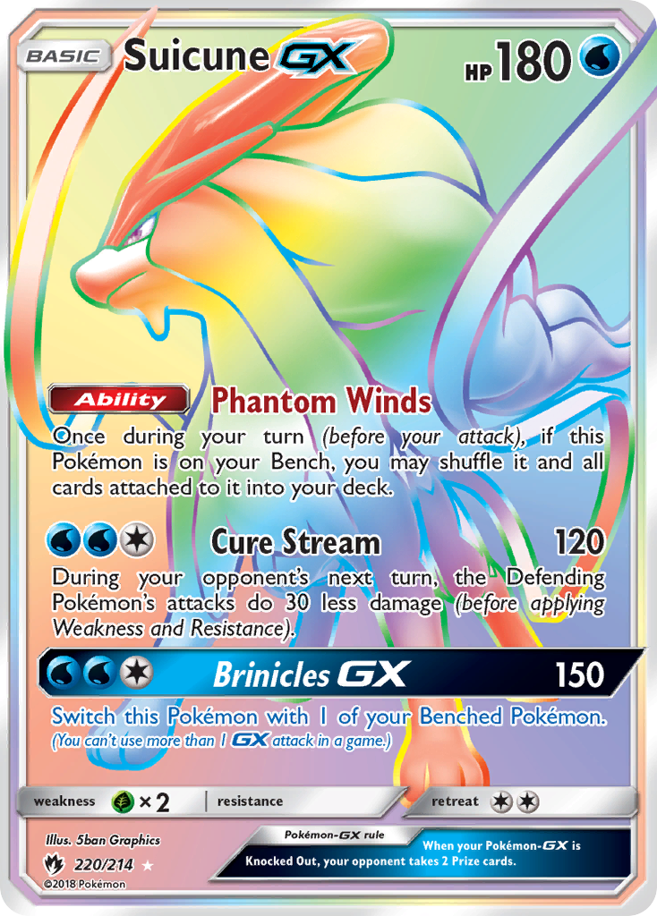 Suicune GX (220/214) [Sun & Moon: Lost Thunder] | Devastation Store