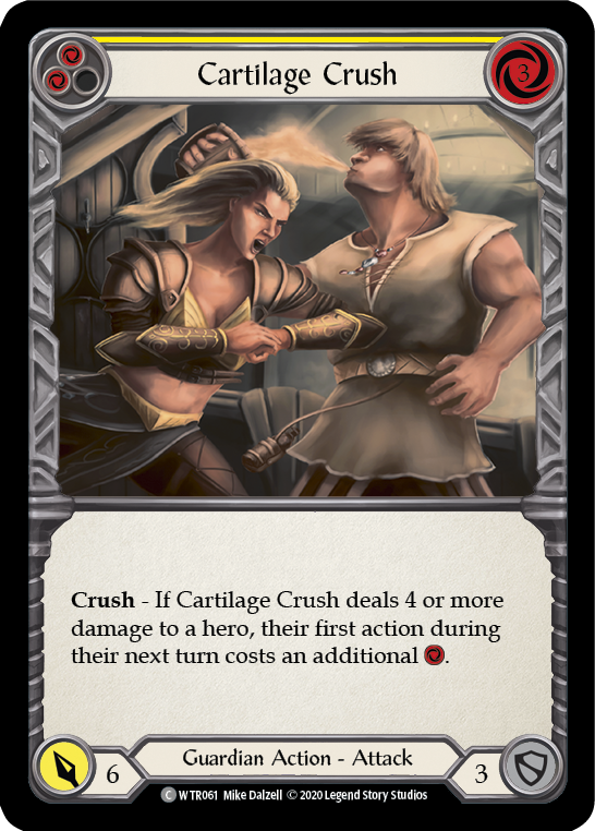 Cartilage Crush (Yellow) [WTR061] Unlimited Edition Rainbow Foil - Devastation Store | Devastation Store
