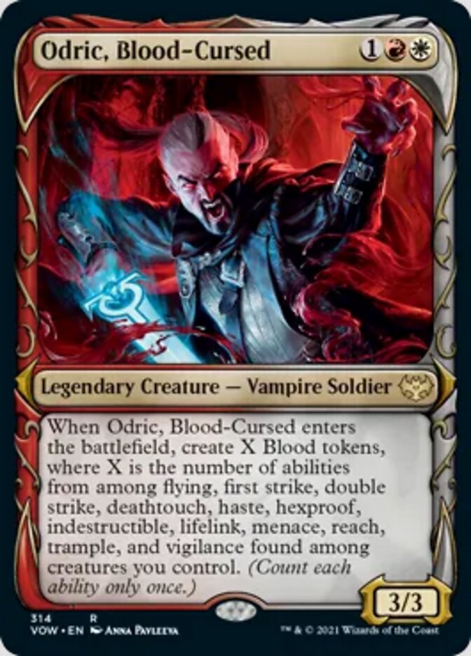 Odric, Blood-Cursed (Showcase Fang Frame) [Innistrad: Crimson Vow] | Devastation Store