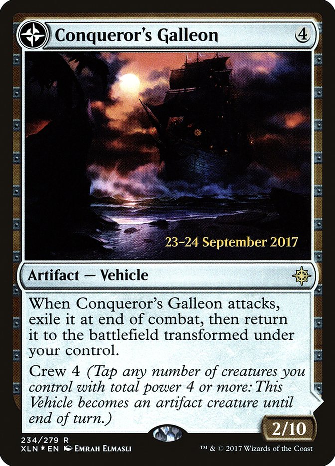 Conqueror's Galleon // Conqueror's Foothold  [Ixalan Prerelease Promos] | Devastation Store