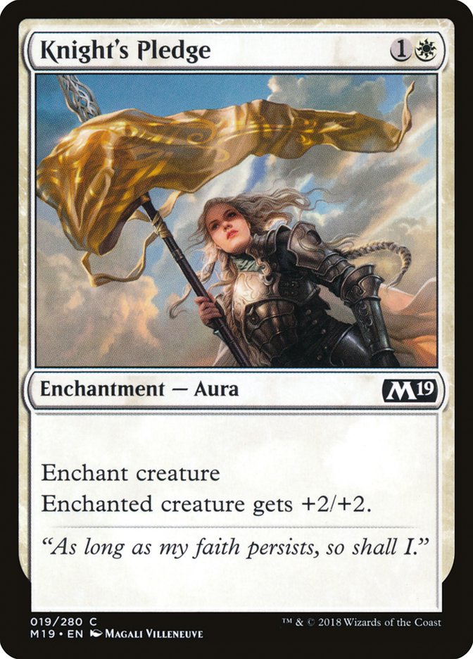 Knight's Pledge [Core Set 2019] - Devastation Store | Devastation Store