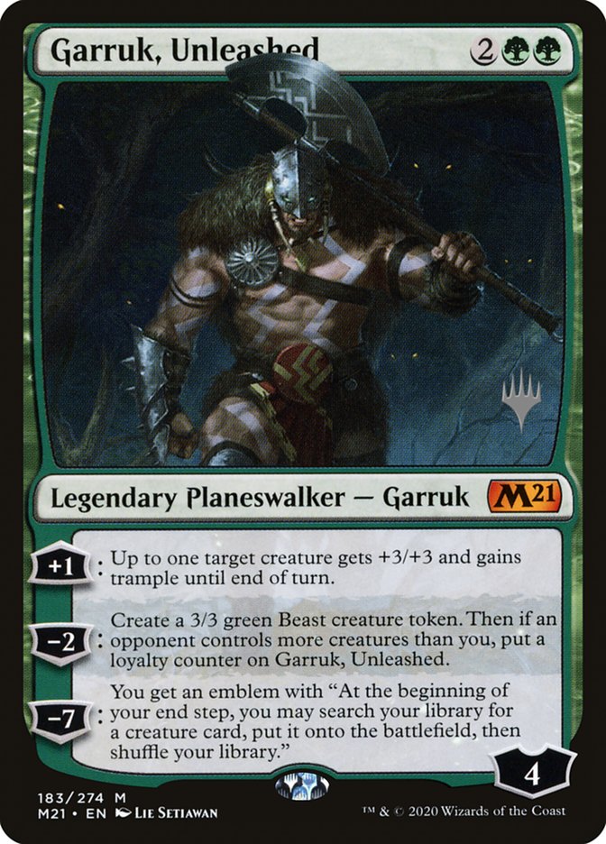 Garruk, Unleashed (Promo Pack) [Core Set 2021 Promos] | Devastation Store