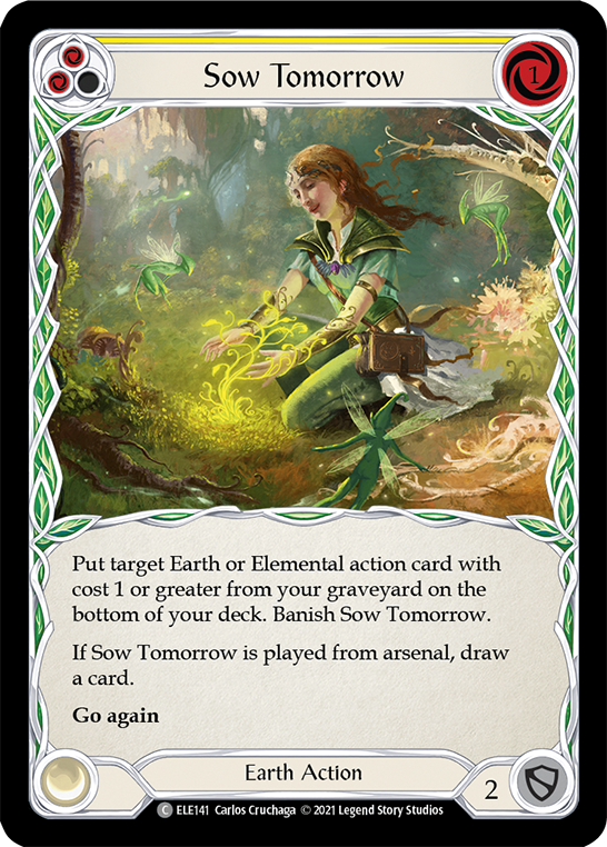 Sow Tomorrow (Yellow) [ELE141] (Tales of Aria)  1st Edition Normal | Devastation Store