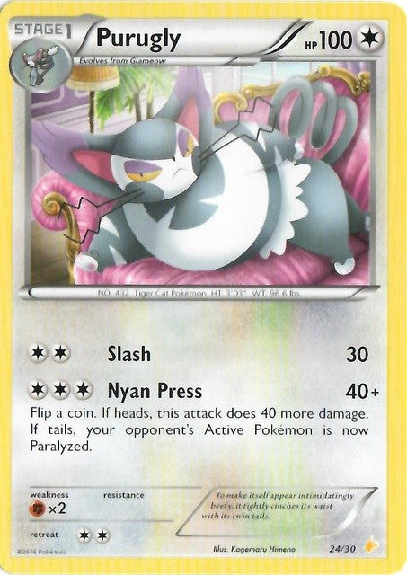 Purugly (24/30) [XY: Trainer Kit 3 - Pikachu Libre] | Devastation Store