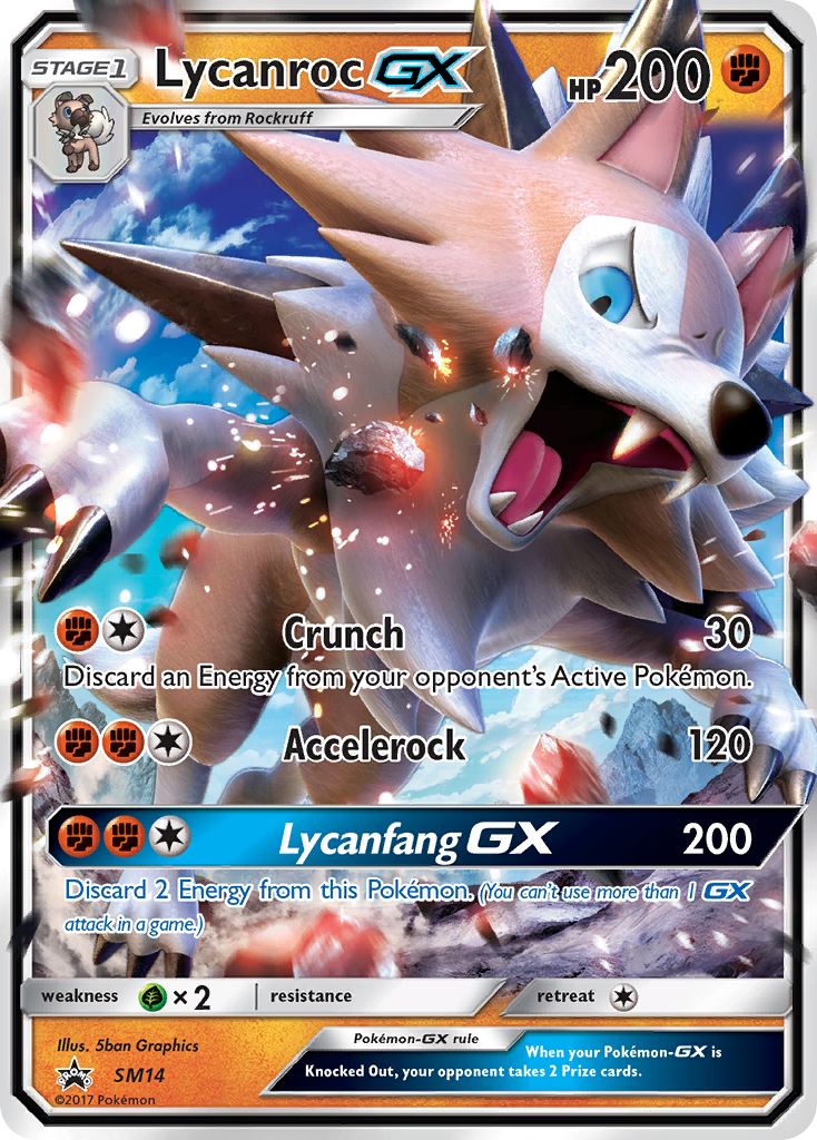 Lycanroc GX (SM14) [Sun & Moon: Black Star Promos] | Devastation Store