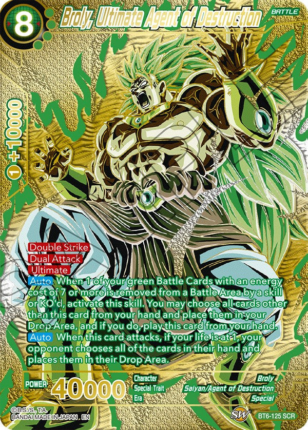 Broly, Ultimate Agent of Destruction (Premium Edition) (BT6-125) [5th Anniversary Set] | Devastation Store