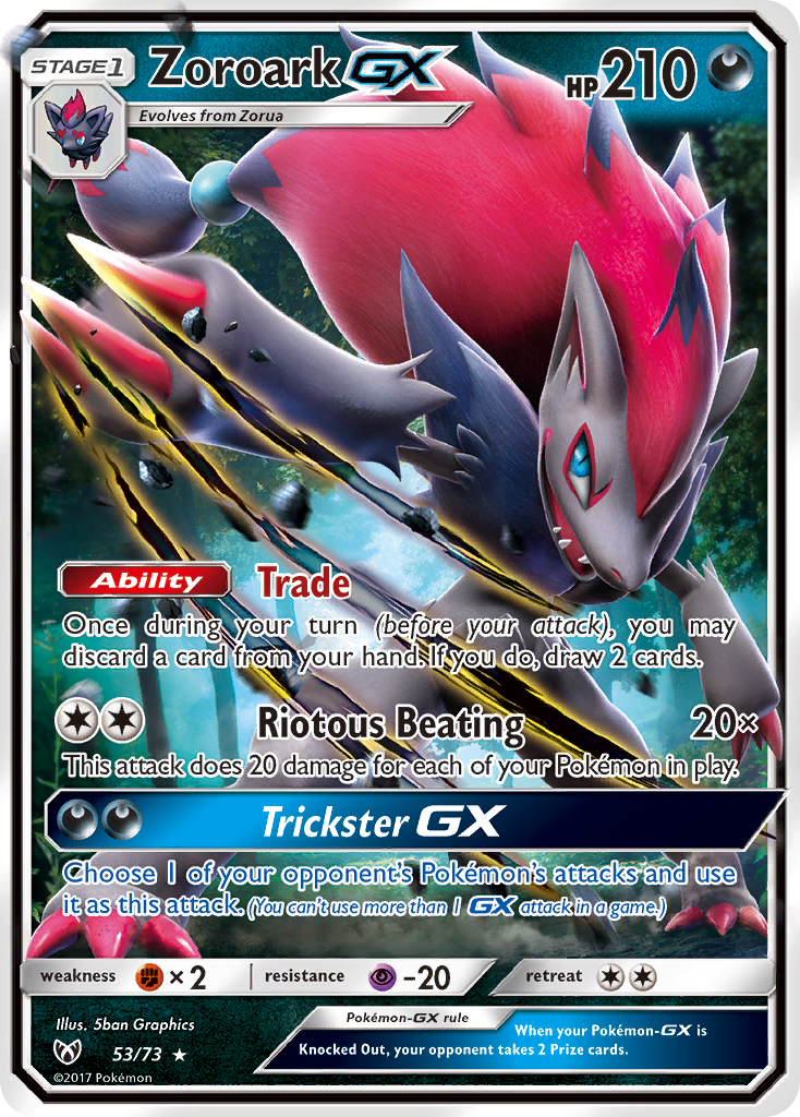 Zoroark GX (53/73) [Sun & Moon: Shining Legends] | Devastation Store